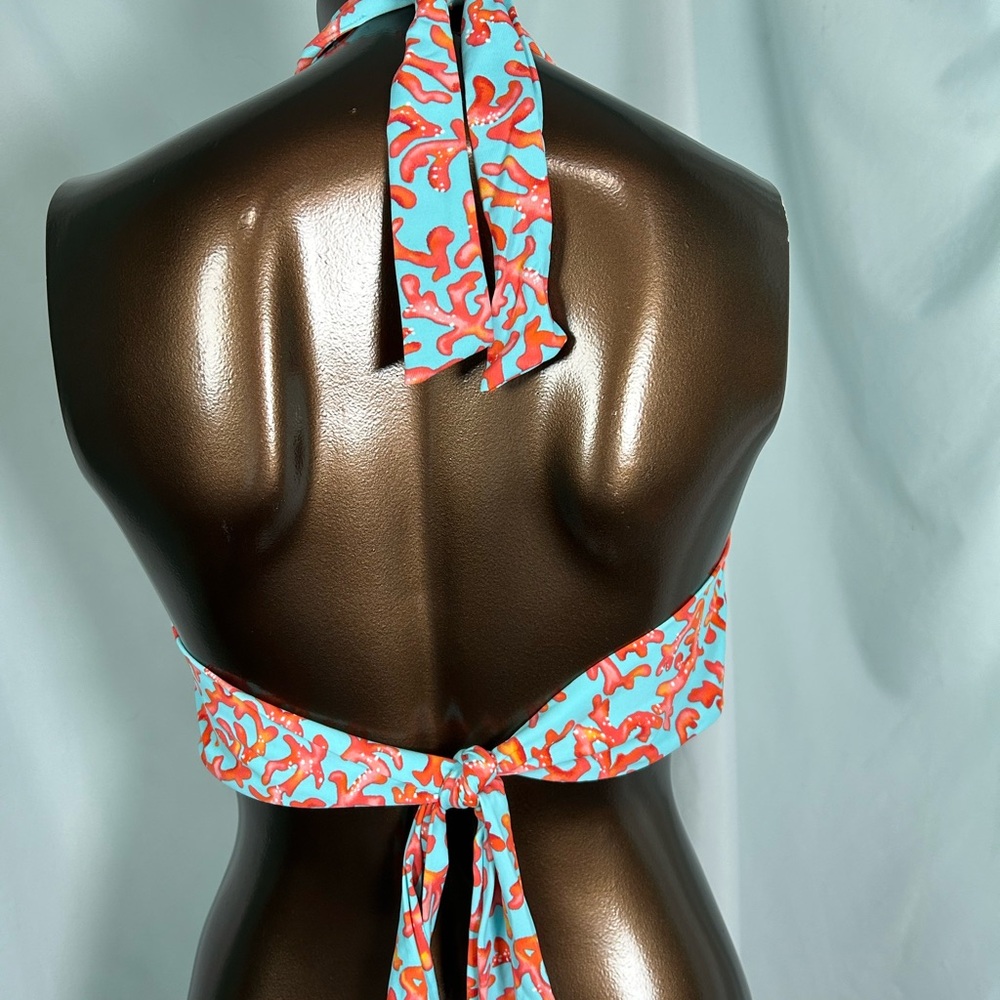 Tommy Bahama Coral Cabana Twist front Underwire Bikini Top -small - New - Picture 4 of 5